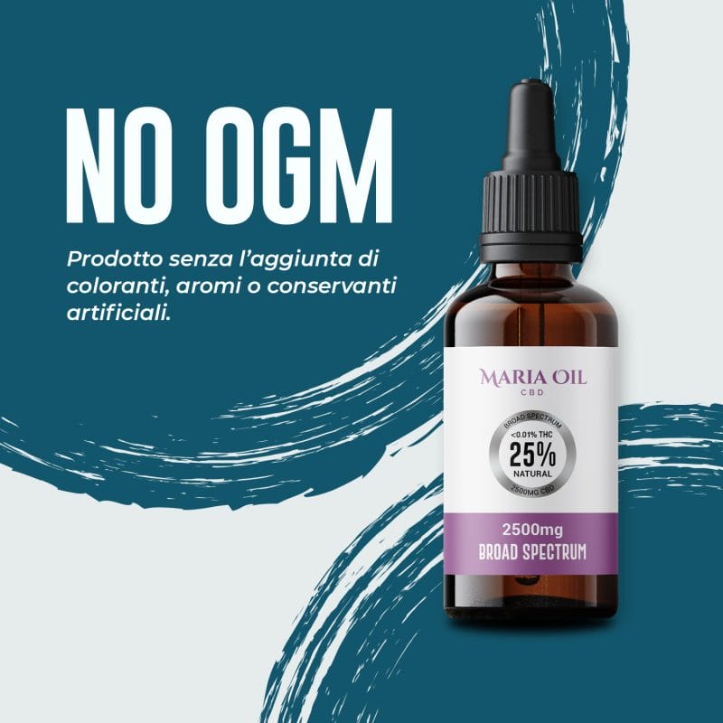 Olio di CBD 25% (2500mg) Broad Spectrum - immagine 5