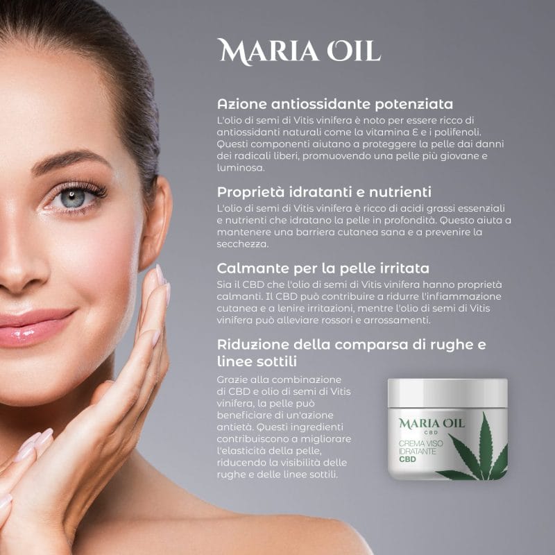 Crema CBD viso Idratante - immagine 4